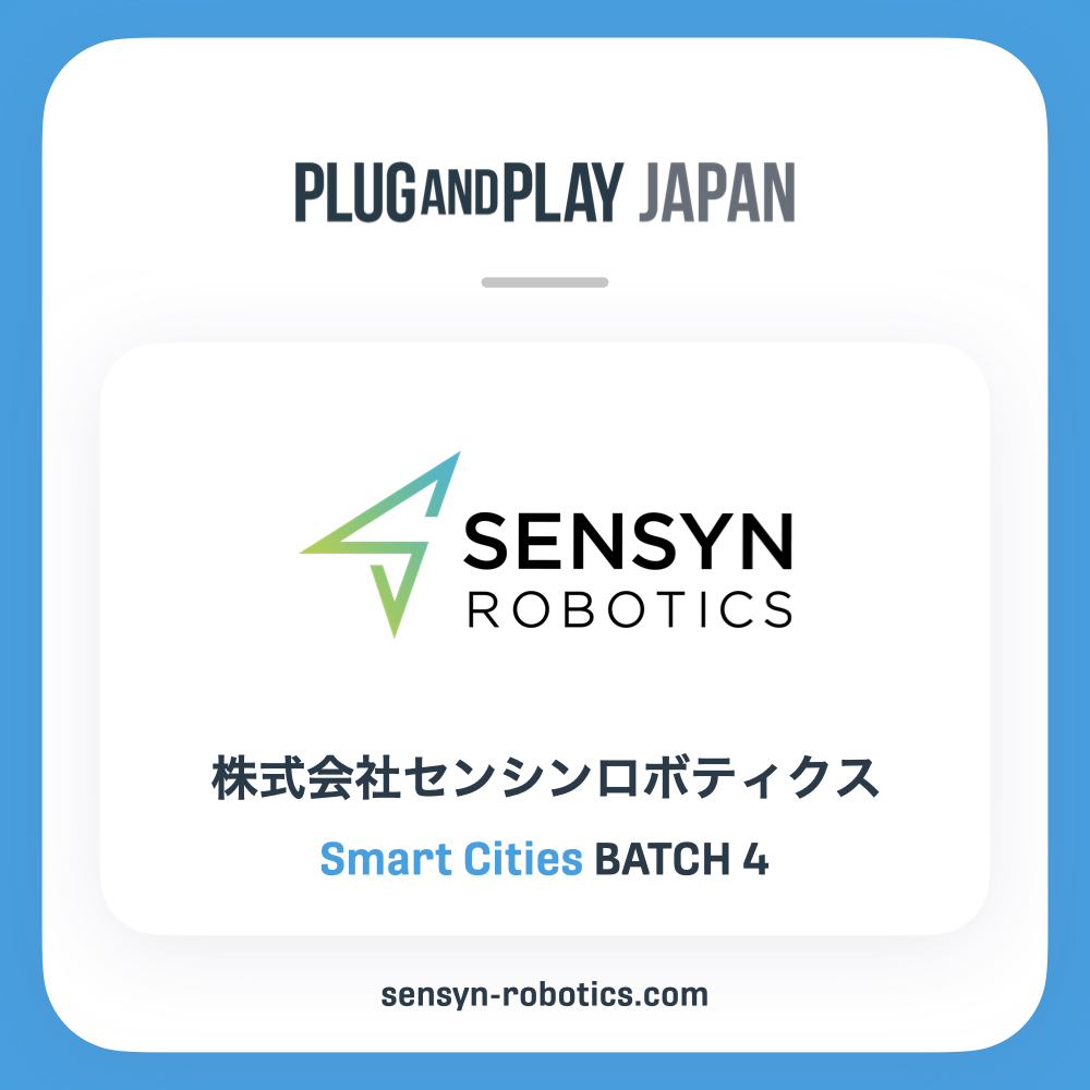Plug and Play Japan Winter/Spring 2023 Batch Smart City部門にて採択されました